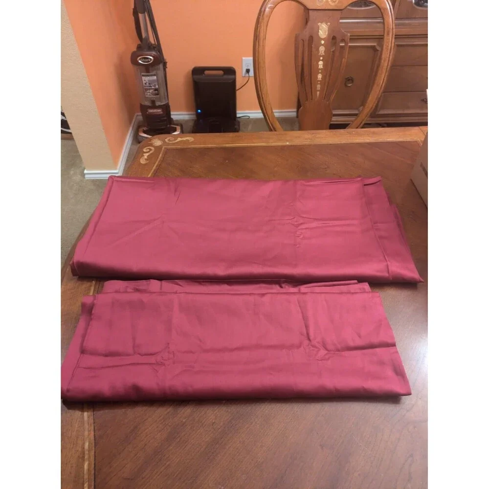 Distant Land flat sheet  Queen individual  Maroon & 2 Pillow Cases 100, %Cotton